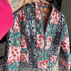 Floral vintage Patchwork Jacket reversible